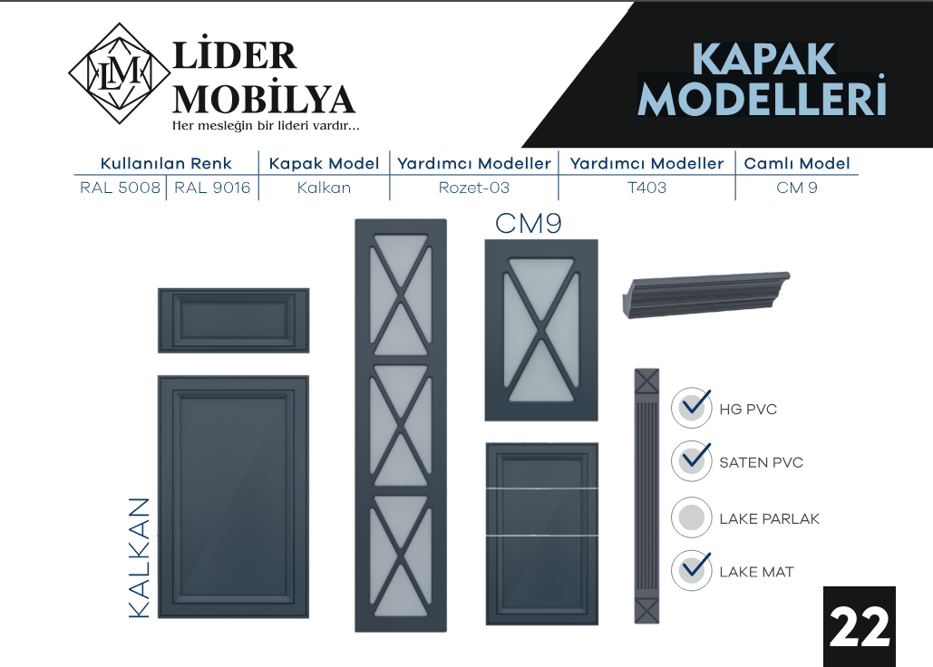 KAPAK MODELLERİ